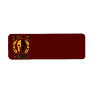 Etiqueta Molon Labe Spartan Mask Laurels Burgundy
