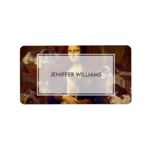 Etiqueta Mona Lisa y su gato