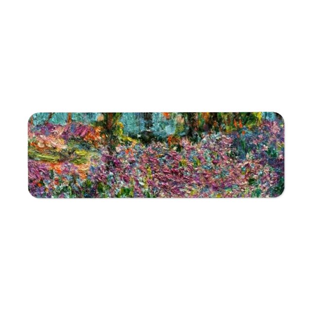 Etiqueta Monet The Artist's Garden at Giverny (Frente)