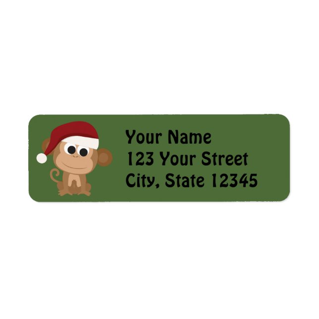 Etiqueta Mono de Santa (Frente)
