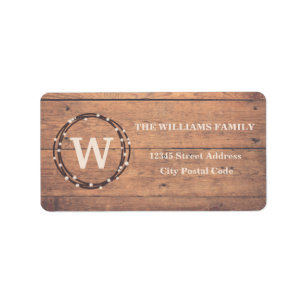 Etiqueta Monogram design