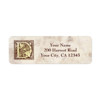 Etiqueta Monograma D