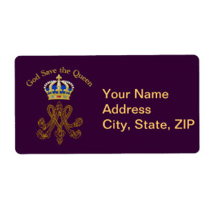 Etiqueta Monograma de Marie Antonieta