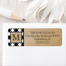 Monograma de papel Kraft para comprobación de búfa