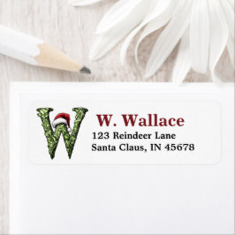 Etiqueta Monograma de Santa Hat