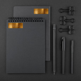 Etiqueta Monograma en dirección de retorno de oro de la gui