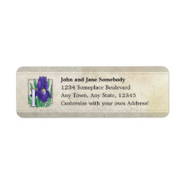 Etiqueta Monograma I para la flor de iris