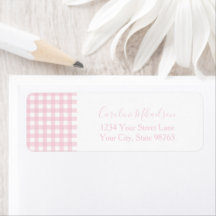 Monograma Personalizado de Cuadros Rosados