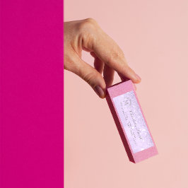 Etiqueta Monograma Purpurina plateado Lavender RSVP Brigada