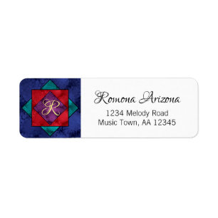 Etiqueta Monograma Quilt Square