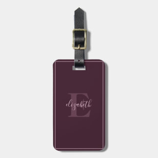 Etiqueta Monogramada Monogramada para equipaje de