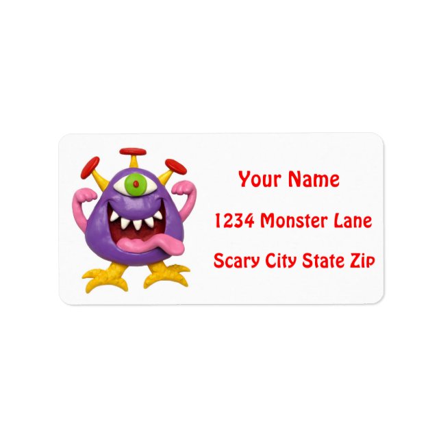 Etiqueta Monster Fiesta (Frente)