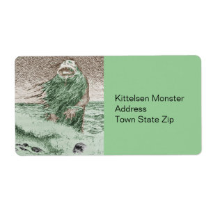 Etiqueta Monster Nokken saliendo del agua