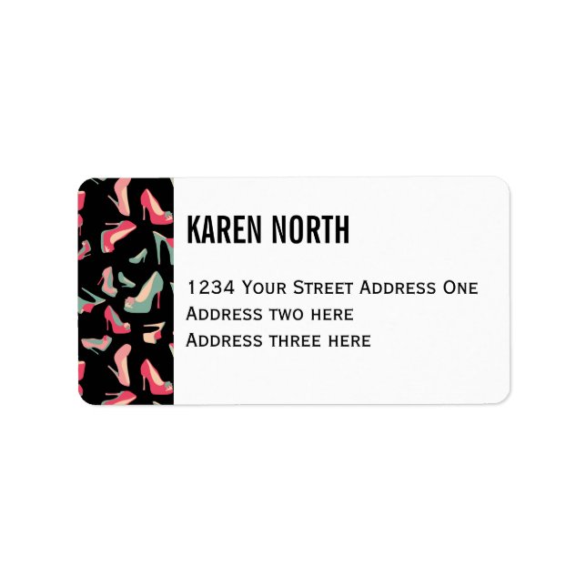 Etiqueta Monstruo de zapatos (Frente)