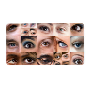 Etiqueta Montaje de los ojos humanos