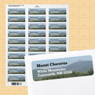 Etiqueta Montañas Blancas New Hampshire Dirección de Retorn