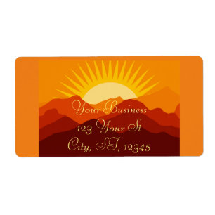 Etiqueta Montañas del desierto Sunset Thunder_Cove