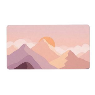 Etiqueta Montañas Sunset