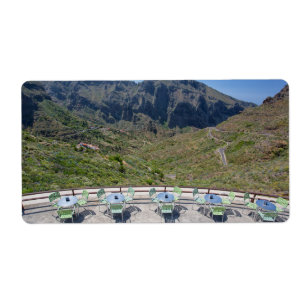 Etiqueta Montañas Teno con vistas