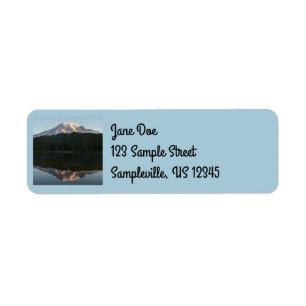 Etiqueta Monte Rainier Reflejado Amanecer I