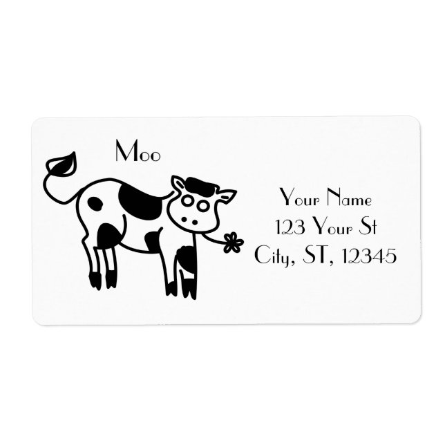 Etiqueta Moo Cow Thunder_Cove (Frente)