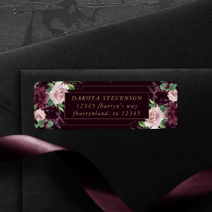 Etiqueta Moody Passion Dirección Rosa Vino Púrpura Dramát