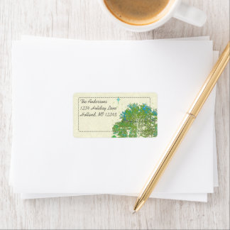 Etiqueta Moon Tree Stars Return Address