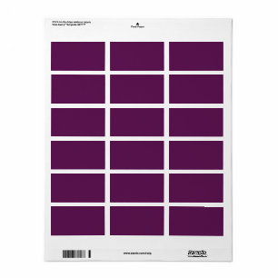 Etiqueta Morado de uva (color sólido)