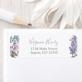 Etiqueta Morado Floral