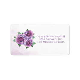 Etiqueta Morple Rose Bouquet Floral