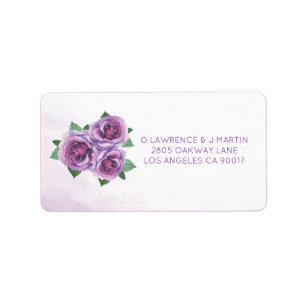 Etiqueta Morple Rose Bouquet Floral