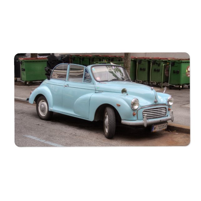 Etiqueta Morris Minor Convertible Tourer (Frente)