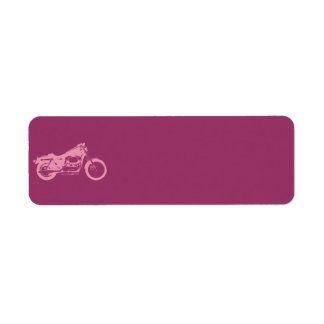 Etiqueta motocicleta moto rosa moto-309413