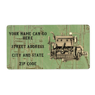 Etiqueta Motor Wisconsin Milwaukee Motor de gas B-3