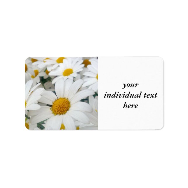 Etiqueta muchos daisies (Frente)