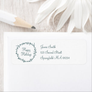 Etiqueta Muérdago con mensaje personalizado