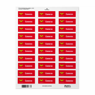 Etiqueta Mujer Maravilla   Logotipo clásico