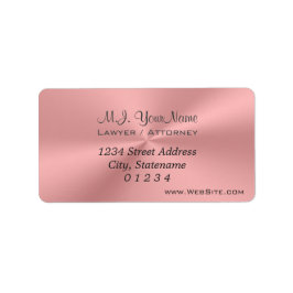 Etiqueta Mujer Procuradora lujoso lujoso aspecto rosa