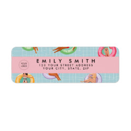 Etiqueta Mujeres de verano personalizadas relajándose en lo