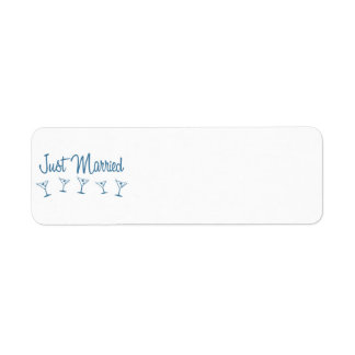 Etiqueta MultiMartini-JustMarried-Blue