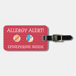 Etiqueta múltiple de la alarma de la alergia