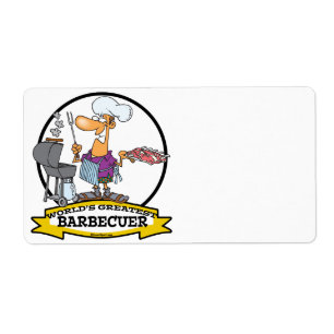 ETIQUETA MUNDIAL MAYOR PERSONALIZADO DE HOMBRES DE BARBACOA