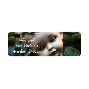 Etiqueta Muñeca en el espléndido jardín único