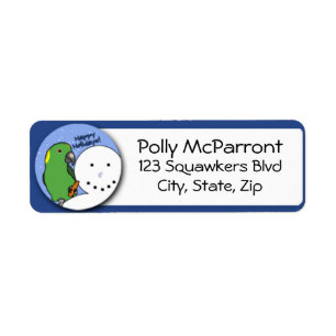 Etiqueta Muñeco de nieve Naped amarillo el Amazonas