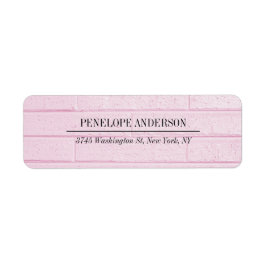 Etiqueta Muro rosa femenino creativo Sencillo elegante mode