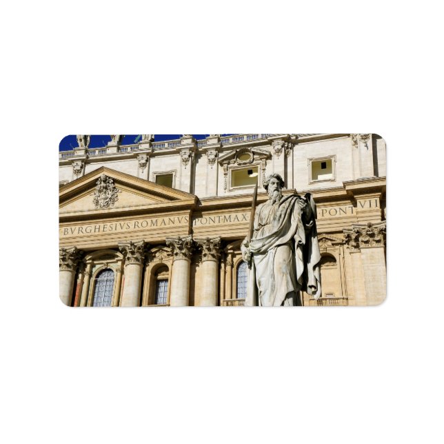 Etiqueta Museo del Vaticano (Frente)