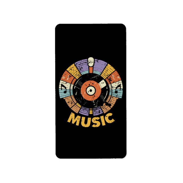 Etiqueta música clásica retro (Frente)