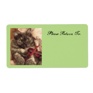 Etiqueta Musical Cat Label by RoseWrites