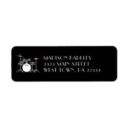 Etiqueta Músico de la banda de tambor