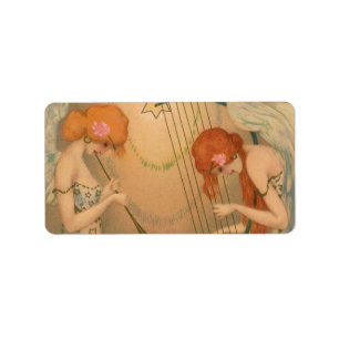 Etiqueta Músicos de la música victoriana vintage del Angel 